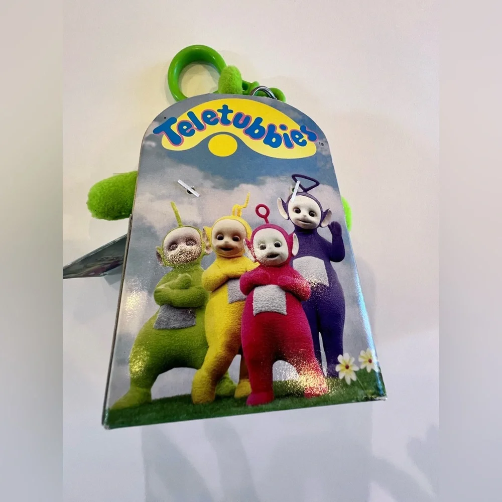 Dipsy Green Teletubbies Clip-on Vintage Collectible in original packaging & tags